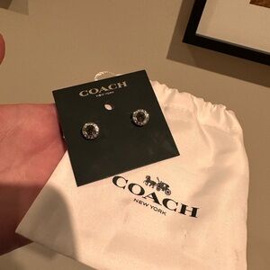 Coach Silver Stud Earrings